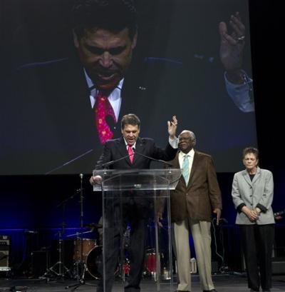 Rick Perry, C.L. Jackson, Alice Patterson