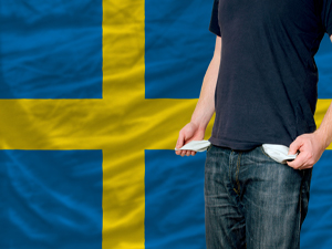recession impact on young man and society in sweden